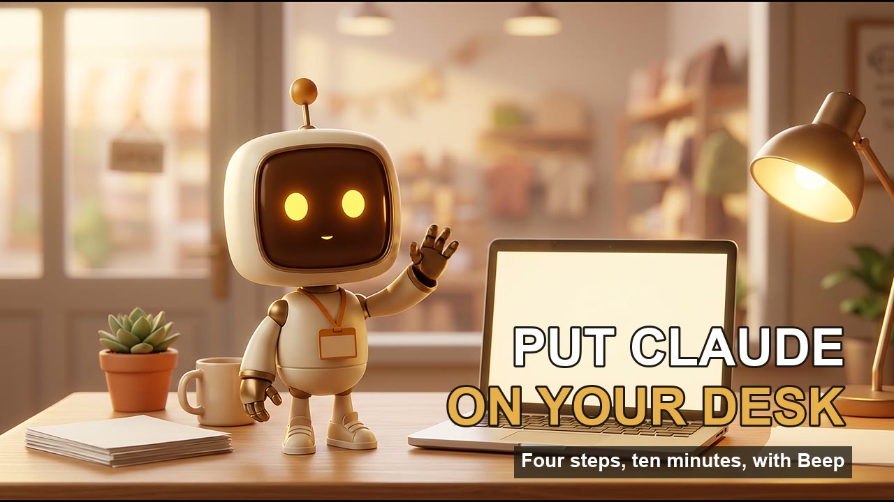 Beep at a desk: Put Claude on your desk